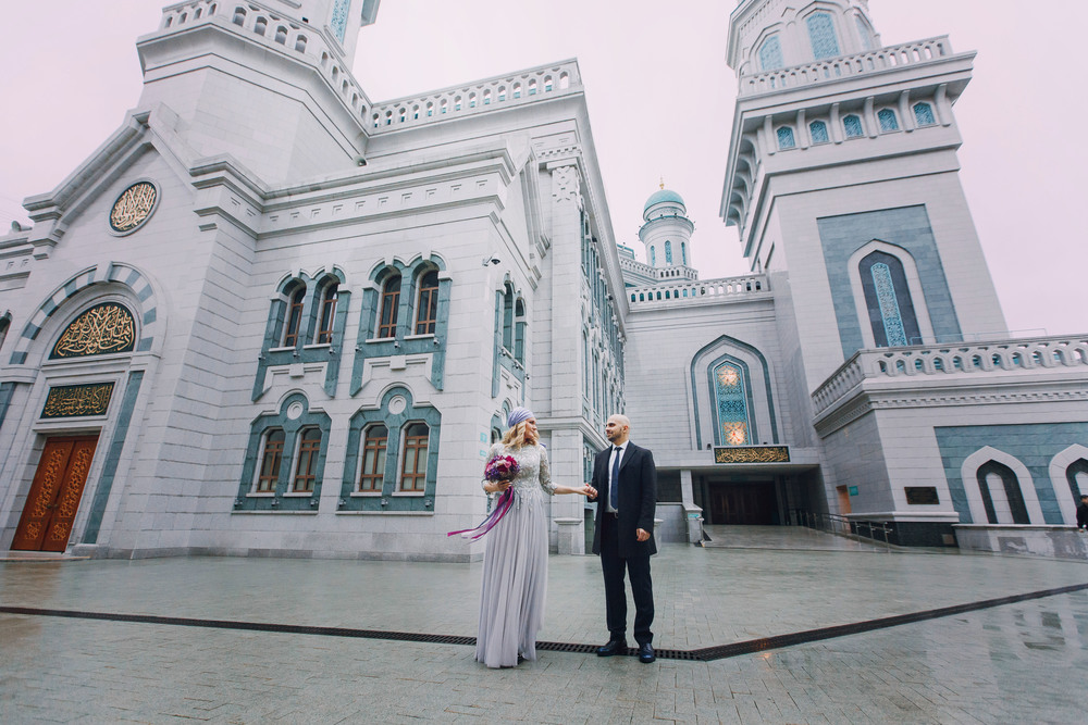 Никах Центральная соборная мечеть, Москва.  Дамир + Дина