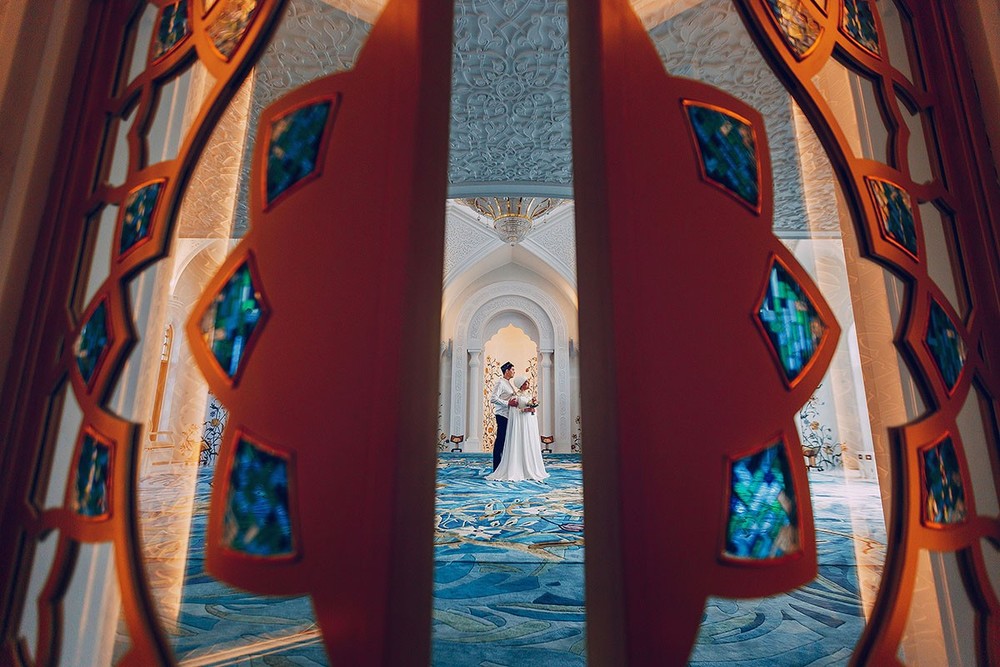 Никах фотосессия мечеть Ирек, платье на никах, фотограф никах, повязывание платка казань