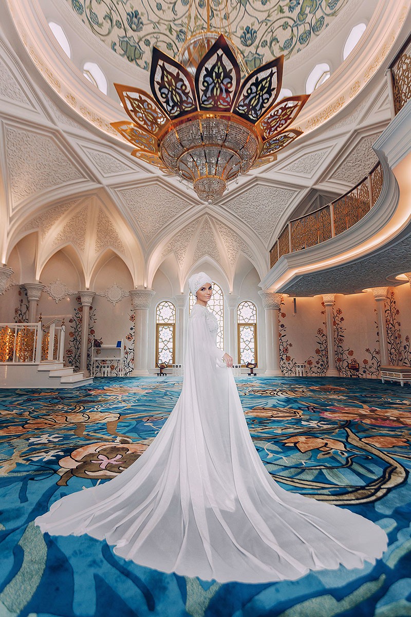 Никах и фотосессия в мечети Ирек в Казани, фотограф никах, банкетный зал никах казань, платье никах