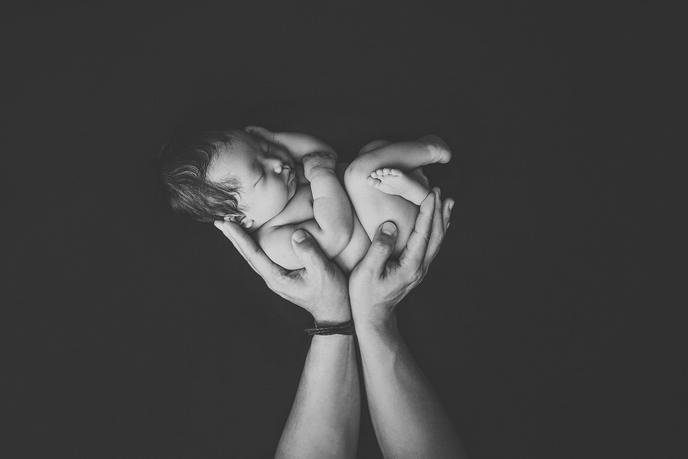 newborn art photography, sunnyvale newborn photographer, baby girl in daddy's hands