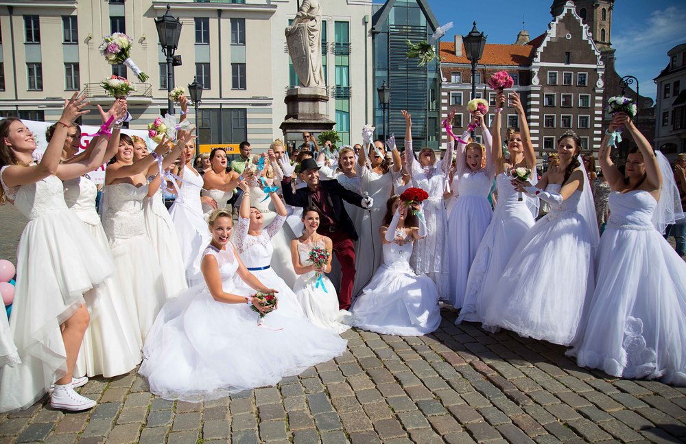 Bride parade Riga