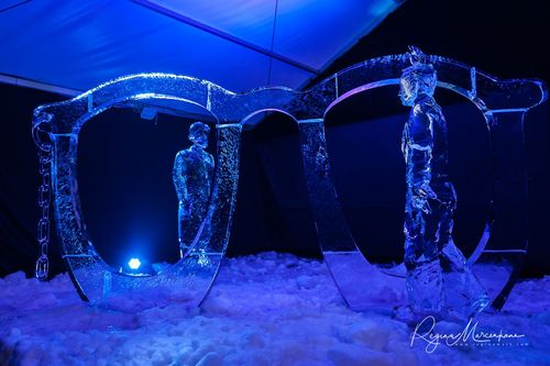 21st International Ice Sculpture Festival in Jelgava / XXI Международный фестиваль ледовых скульптур в Елгаве