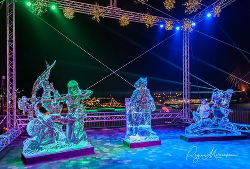 21st International Ice Sculpture Festival in Jelgava / XXI Международный фестиваль ледовых скульптур в Елгаве