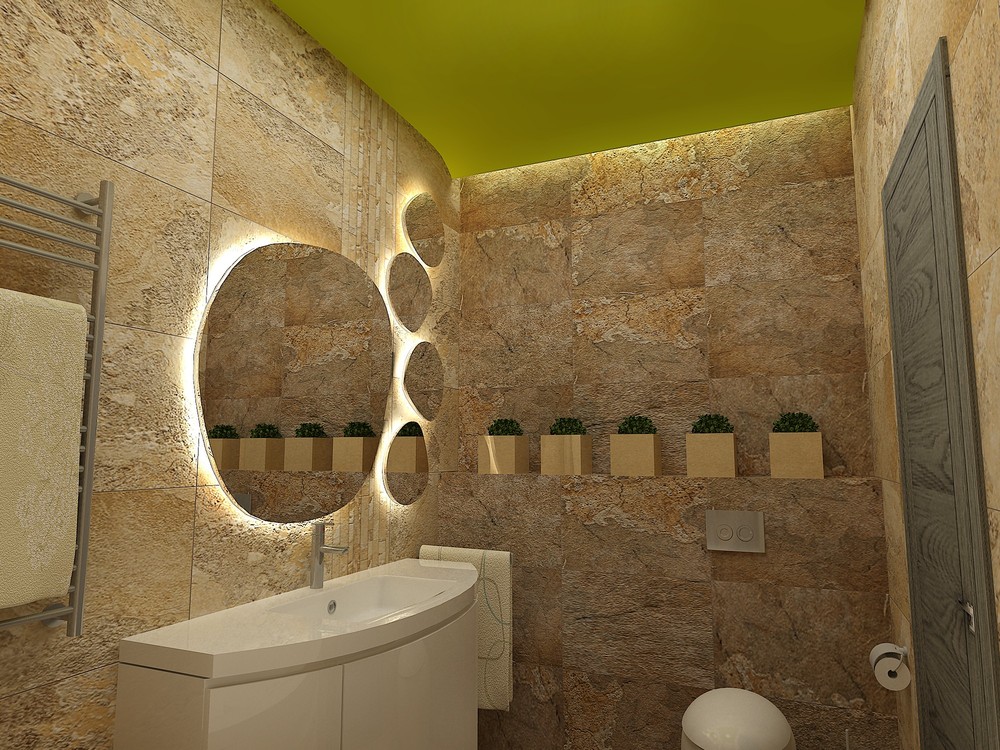 Дизайн ванной в эко-стиле