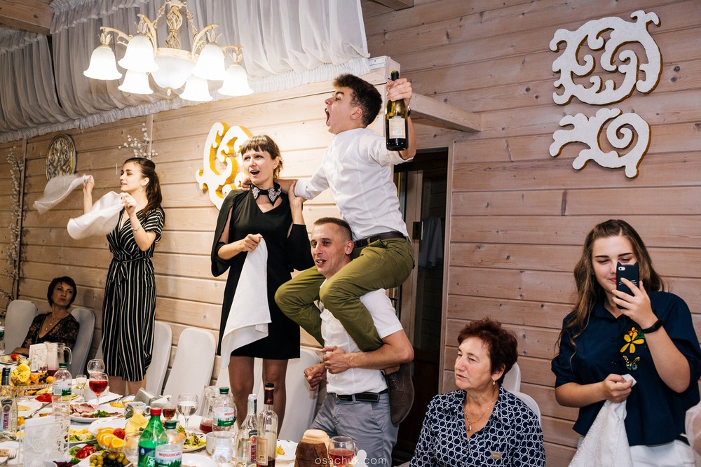 весілля в ресторані Колиба вуйка Василя, конкурси ведучий Заліско
