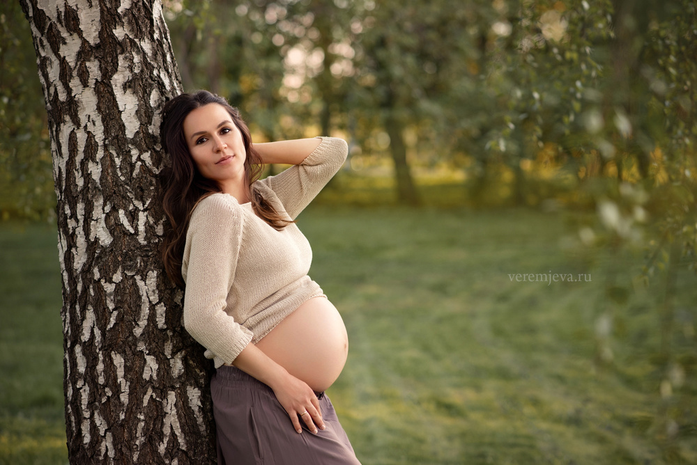 фотосессия беременности, фотосессия беременности в парке