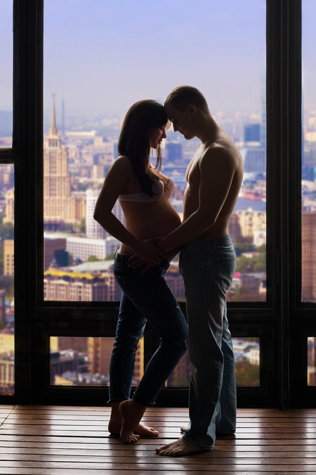 фотосессия беременности с мужем