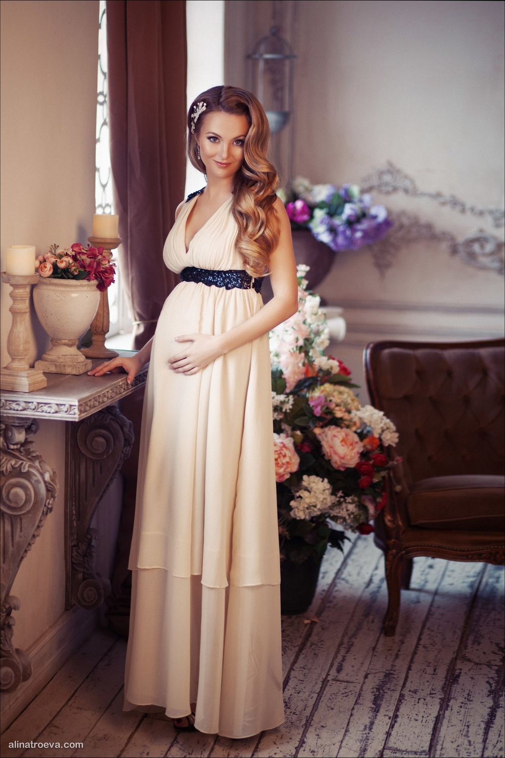 Pregnant Olya