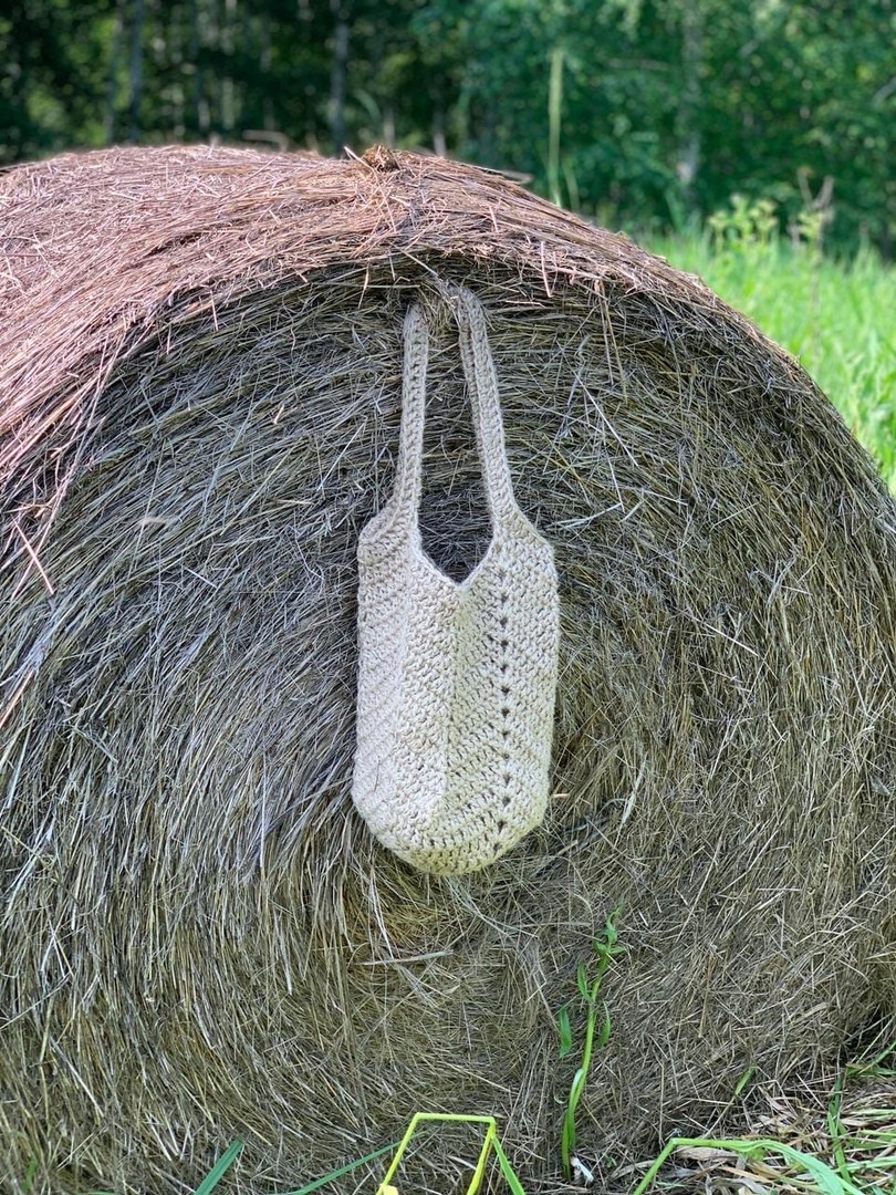 Вязание сумочек из джута