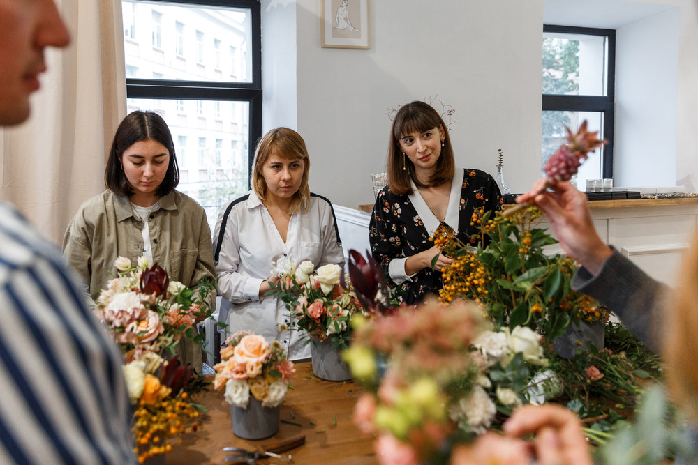 Мастер-класс по флористике от Lastochka Flowers