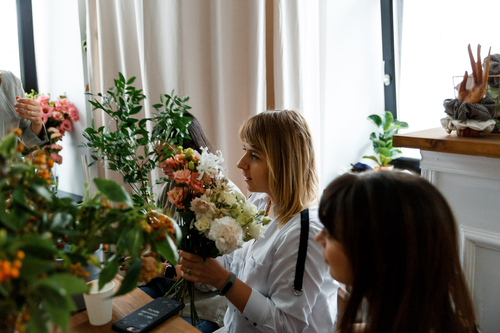 Мастер-класс по флористике от Lastochka Flowers